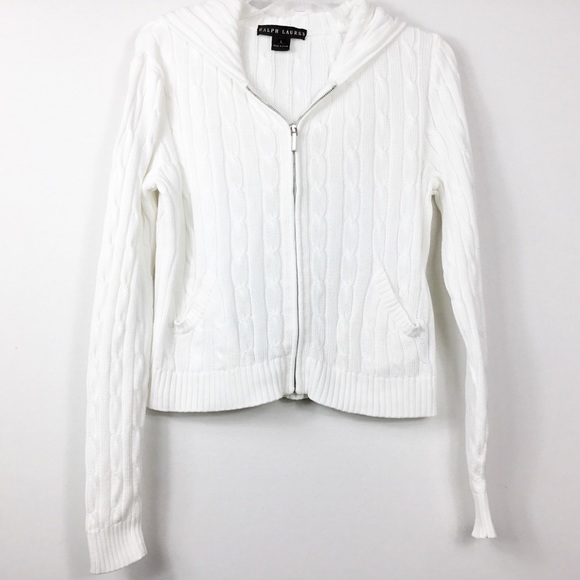 Ralph Lauren Black Label Sweaters - Black Label Ralph Lauren Cable Knit Hoodie Sweater